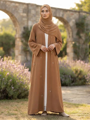 PREMIUM CUT DANA UPPER WITH INNER WITH CUT DANA STROLLER ABAYA SET