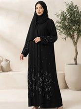 ZOOM HAND WORK ABAYA WITH STALLER