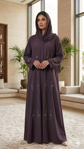 CLASSIC MAUVE MODEST WEAR ABAYA