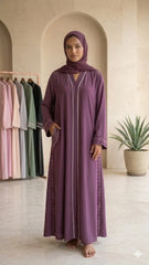 LUXURY EMBROIDERED POCKET ABAYA