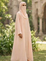 4-Pcs PREMIUM Plain Abaya Set