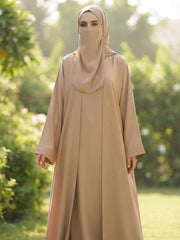 4-Pcs PREMIUM Plain Abaya Set