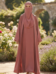 4-Pcs PREMIUM Plain Abaya Set