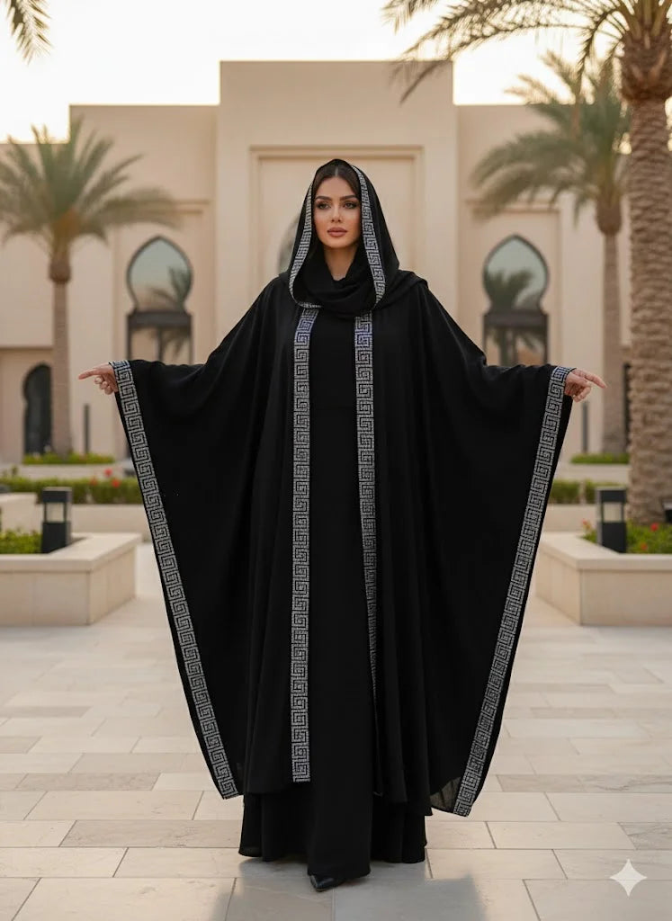 4-PCS HALEEMA PREMIUM ( BLACK) & (WHITE)