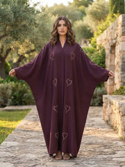 PREMIUM HEART CUT DANA ABAYA