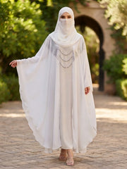 4-Pcs Stone Work Mala Abaya Set