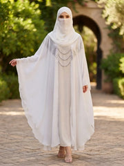 5-Pcs Stone Work Mala Abaya Set