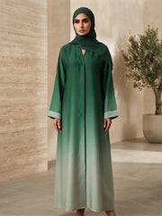 PREMIUM TIE & DIE ABAYA ( With Staller )