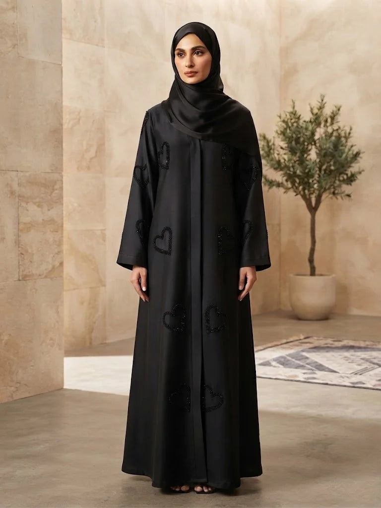 ZOOM HAND WORK ABAYA WITH STALLER