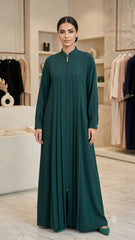 ELEGANT ZIP FRONT ABAYA