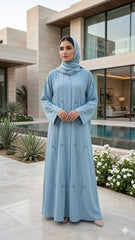 CLASSIC MAUVE MODEST WEAR ABAYA