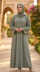 LUXURY CUT DANA CUFF ABAYA